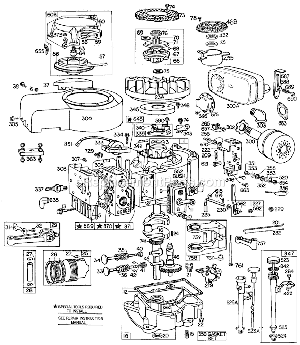 Briggs And Stratton 251700 Series Parts | Great Selection | Great ...