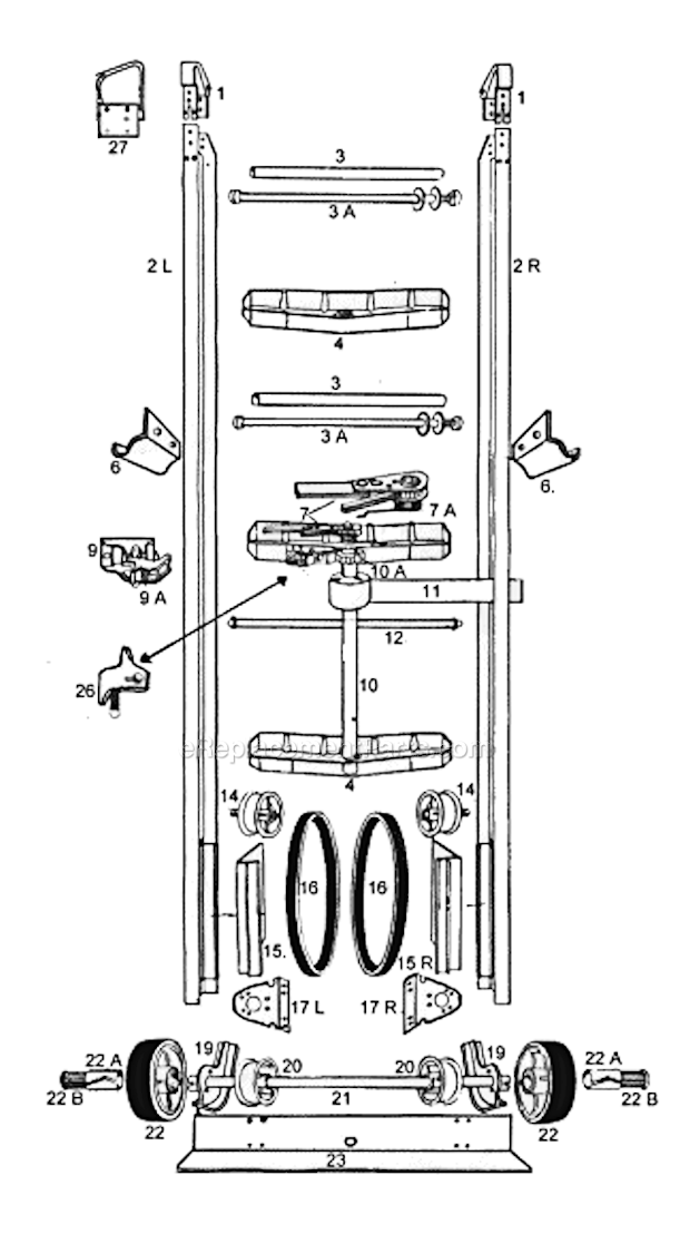 Yeats Dolly 9 Parts List And Diagram 