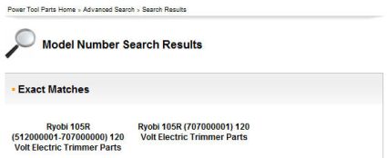 Model 105r Search Results