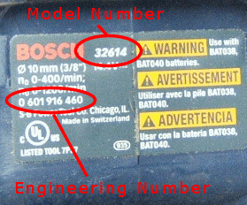 where is the serial number on bosch power tools? 2