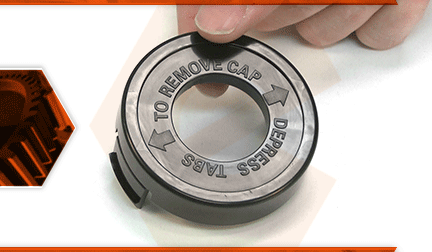 Black and Decker Trimmer Repair - Replacing the Spool Cap (Black