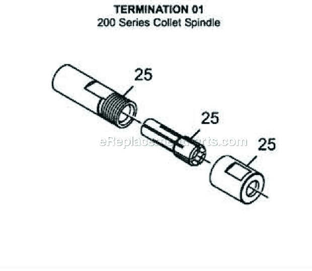 Dotco 12L2502-01 Inline Grinder Page B Diagram