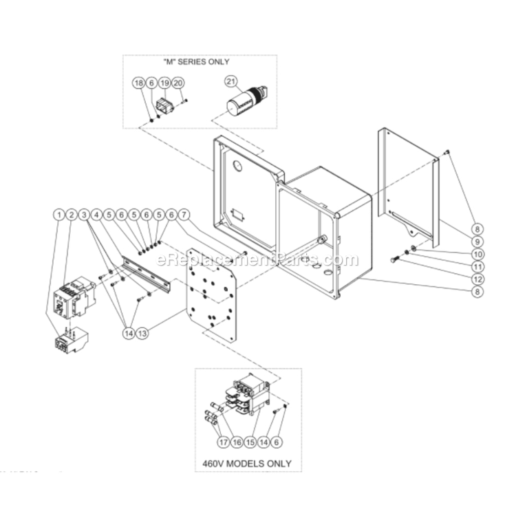 Mi-T-M ADS-23310-120HM Air Compressor Power Tool Starter (Ix-0013 Thru Ix-0027) Diagram