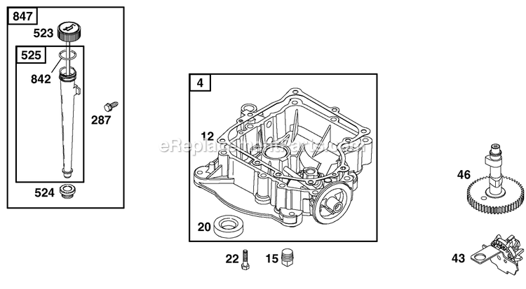 Toro 30164 (210000001-210999999)(2001) 10.5 Hp W/ 32-Inch Sd Mower Mid-Size ProLine Gear Engine 3 Diagram