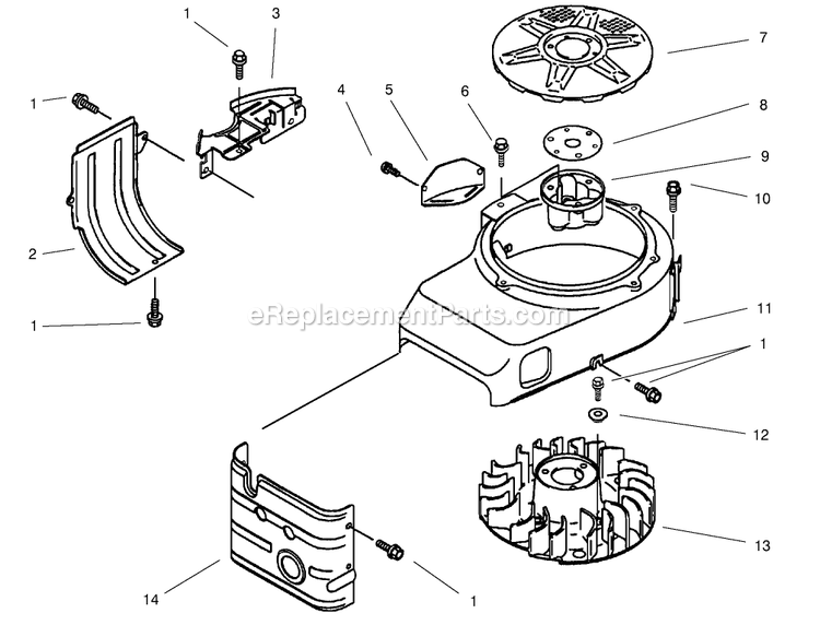 Toro 30250TE (210005001-210999999)(2001) 12.5 Hp W/ 36-Inch Sd Mower Mid-Size ProLine Gear Cooling Equipment Assembly Diagram