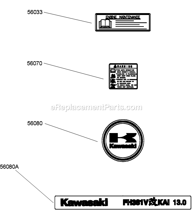 Toro 30518 (240000001-240999999)(2004) Mid-Size Proline Pistol Grip Gear, 13 Hp With 32in Side Discharge Mower Decal Assembly Diagram