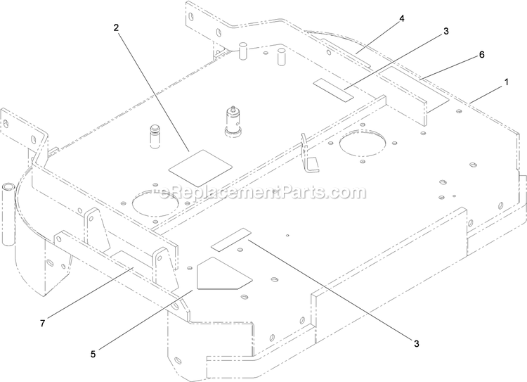 Toro 30632 (311000001-311999999)(2011) Fixed Deck, Pistol Grip, Gear Drive With 32in Cutting Unit Walk-Behind Mower Deck Decal Assembly Diagram