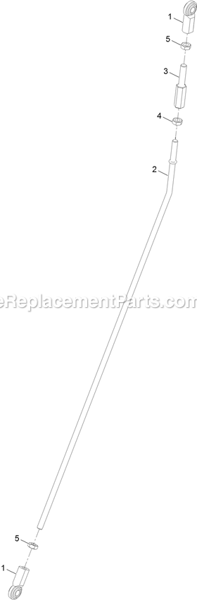 Toro 39514 (409036653-999999999) 24in Stand-On Aerator Rh Motion Control Linkage Assembly Diagram