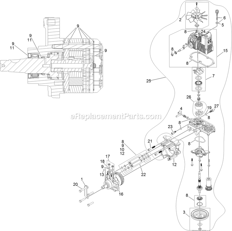 Toro 72960 (409200000-999999999) Z Master Professional 6000 , With 60in Turbo Force Side Discharge Mower Rh Hydro Assembly Diagram