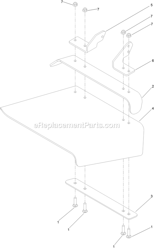 Toro 74000 (400000000-410020246) 48in Z Master 4000 Deflector Assembly Diagram