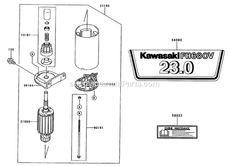 Toro 74198 (220000001-220000326)(2002) Z153 Z Master, With 52-Inch Sfs Side Discharge Mower Starter/Decals Assembly Diagram