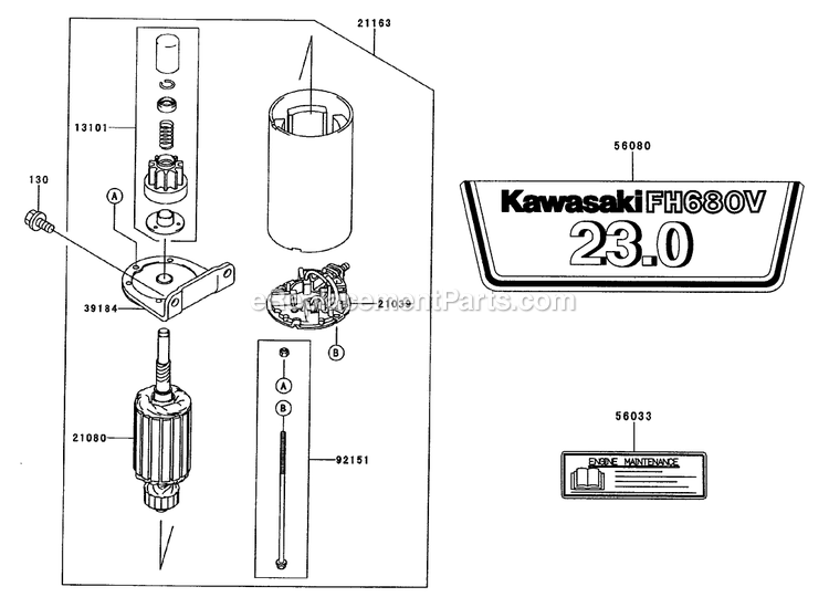 Toro 74198 (220000327-220999999)(2002) Z153 Z Master, With 52-Inch Sfs Side Discharge Mower Starter/Decals Assembly Diagram