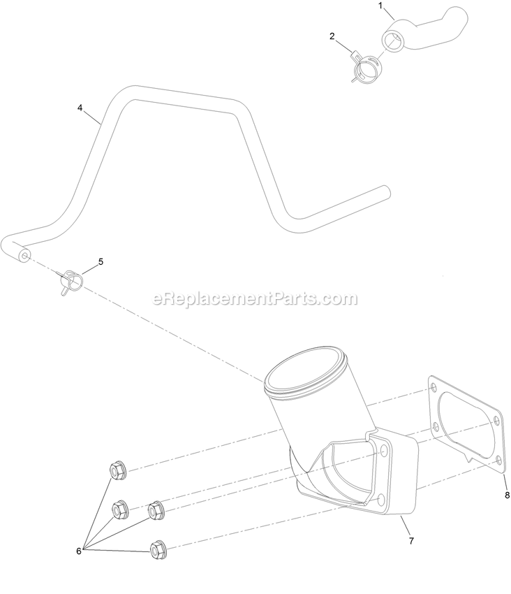 Toro 74467 (400000000-403349924) 60in Titan Hd 2000 Air Intake And Filtration Assembly Diagram