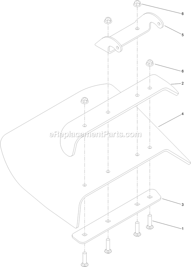 Toro 74536TE (314000001-314999999)(2014) With 102cm Turbo Force Cutting Unit GrandStand Mower Deflector Assembly Diagram