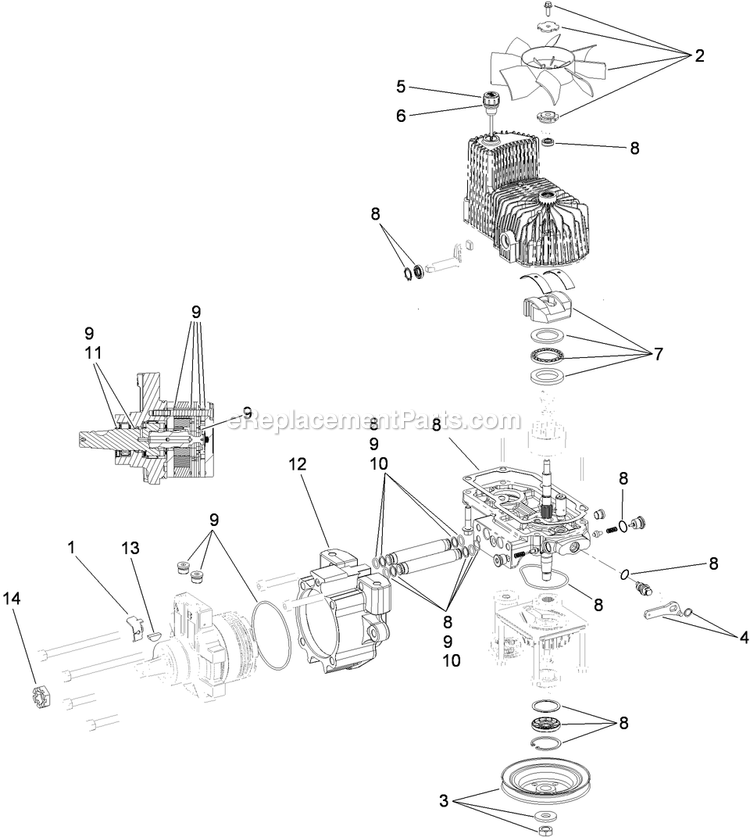 Toro 74925TE (310000001-310999999)(2010) Z Master G3 Riding Mower, With 152cm Turbo Force Side Discharge Mower Lh Hydro Assembly Diagram