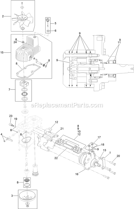 Toro 74946 (316000001-316999999)(2016) Z Master Professional 6000 , With 60in Turbo Force Side Discharge Mower Rh Hydro Assembly Diagram