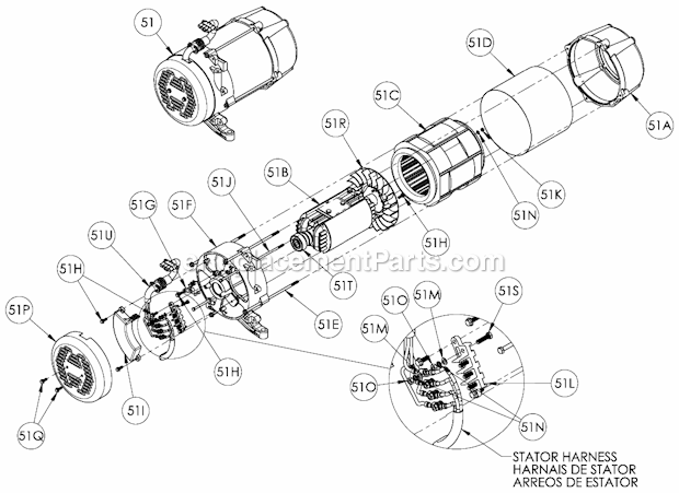 Powermate PM0496750 Generator Page B Diagram