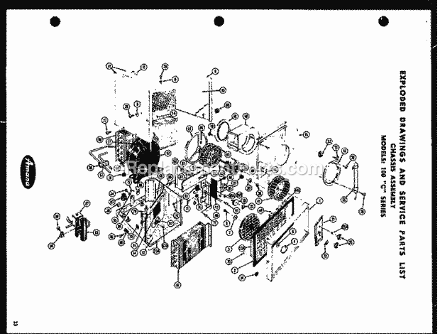 Amana 100LC-2RH Room Air Conditioner Page 5 Diagram