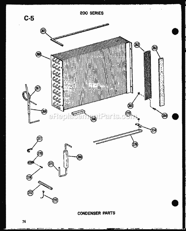 Amana 215-3N (P5465567R) Mfg Number P5541706r, Room Air Conditioner Page E Diagram