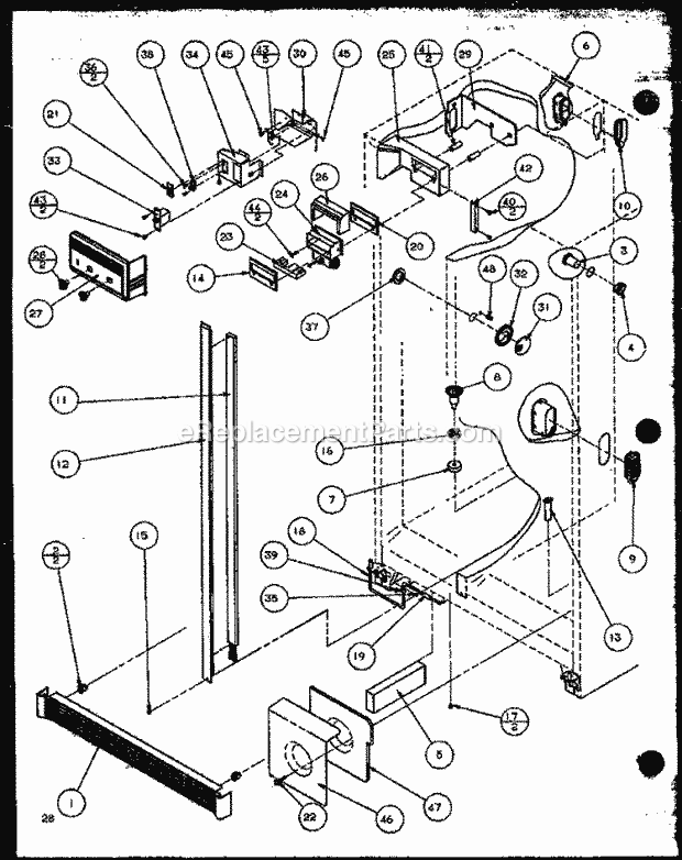 Amana 36548L (P1121703W L) Ref - Sxs/I&w Ref Diagram