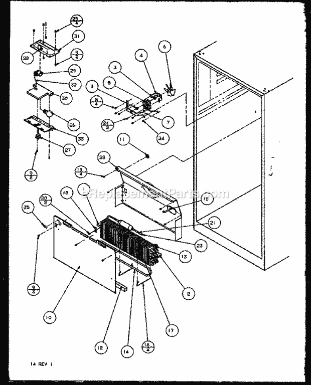 Amana 85971W (P1117001W W) Ref - Top Mount Page 6 Diagram