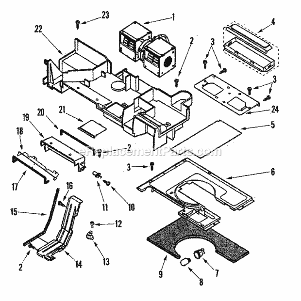 Amana ACO1180AS Microwave Hood Combo Amana Cooking Exhaust Hood Diagram