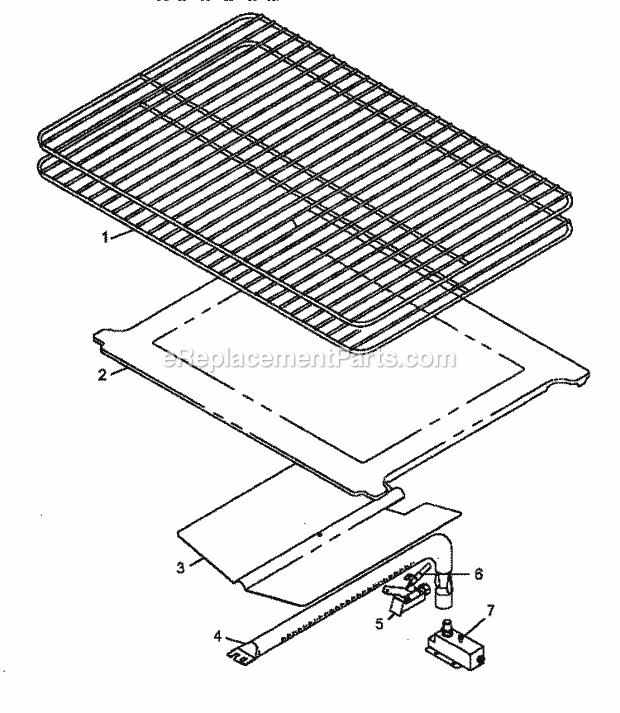Amana AGC585E (P1142922N) Mfg Number P1143194n E, Range- S/I Std Gas Oven Components - See Note Diagram