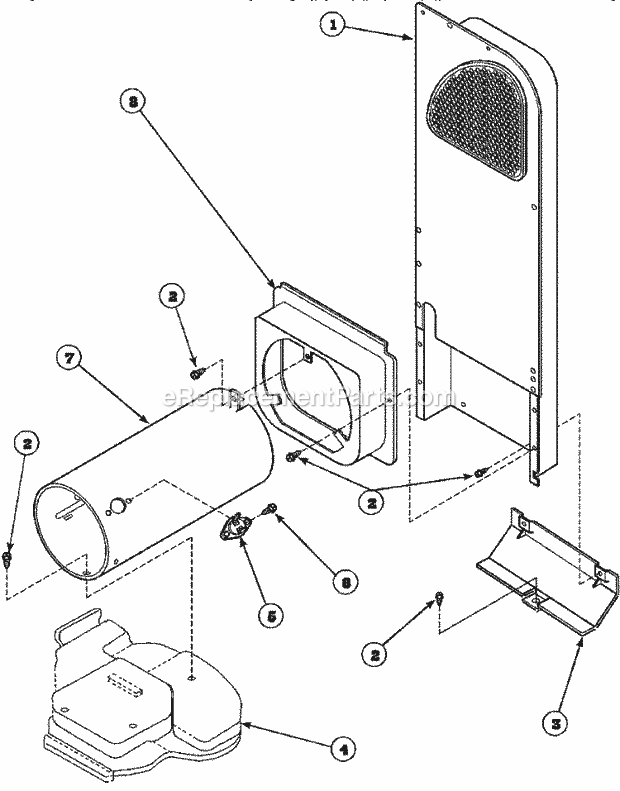 Amana AGM479W2 (PAGM479W2) Residential Home Laundry Dryer Heater Box Assy Originally on Gas Dryer Diagram