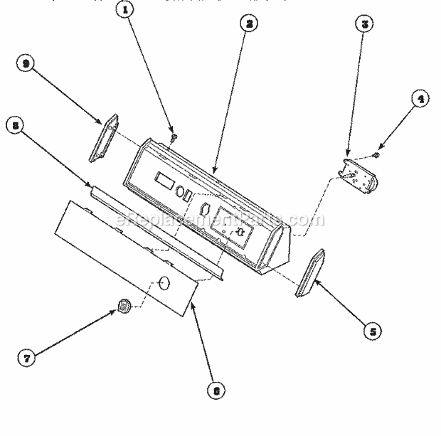 Amana AGM499W2 (PAGM499W2) Residential Home Laundry Dryer Page F Diagram