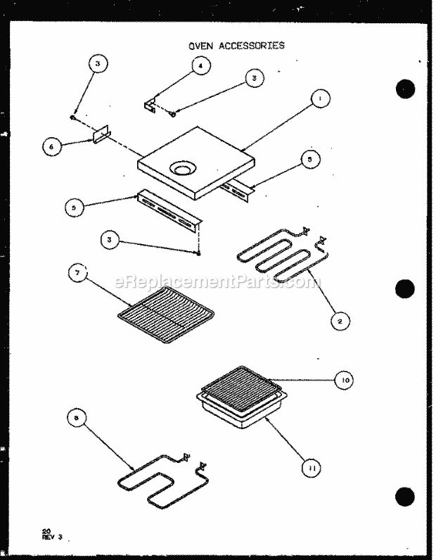 Amana AO27SE (P1108002S) Walloven- Std Ele Oven Accessories Diagram