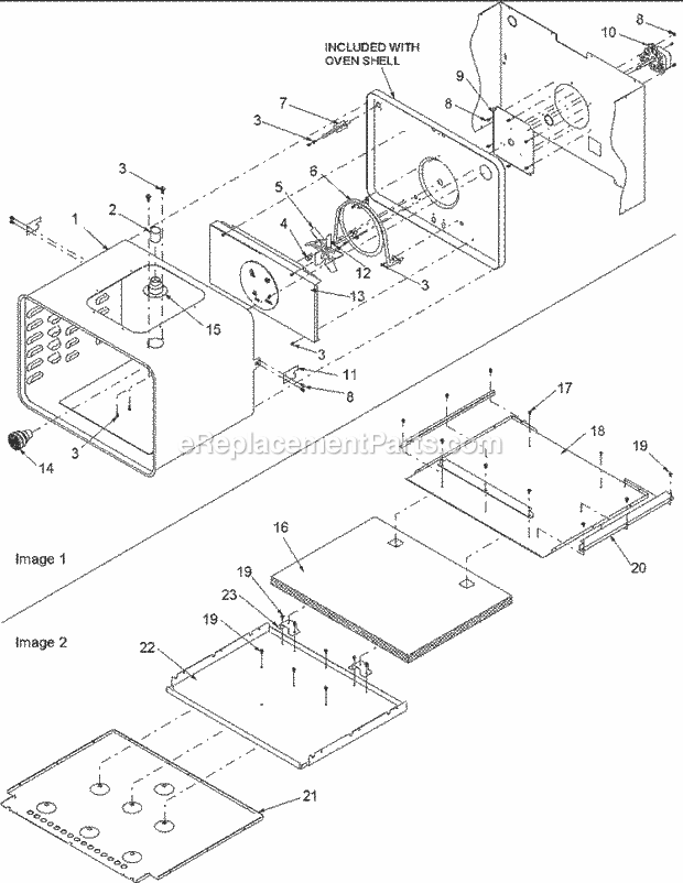 Amana AOCS3040C (P1132375NCC) Walloven- Std Ele Oven Assy / Bottom Insulation Diagram
