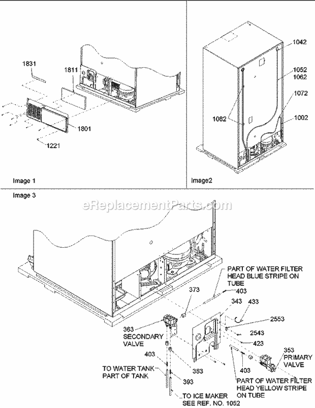 Amana ARS2664BC (PARS2664BC0) Ref - Sxs/I&w Cabinet Back Diagram