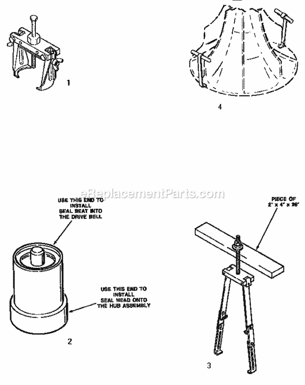 Amana AWE951 Washer-Top Loading Special Tools Diagram