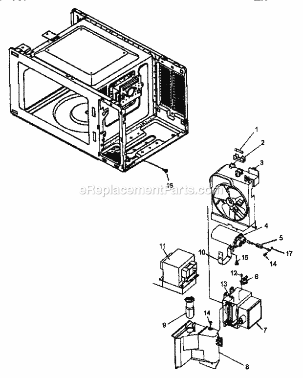 Amana C65T (P1154501M) Mwave- Cntrtp / Stand Alone Page F Diagram