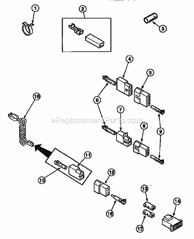 Amana CE4317L2 (PCE4317L2) Washer-Top Loading Terminals Diagram