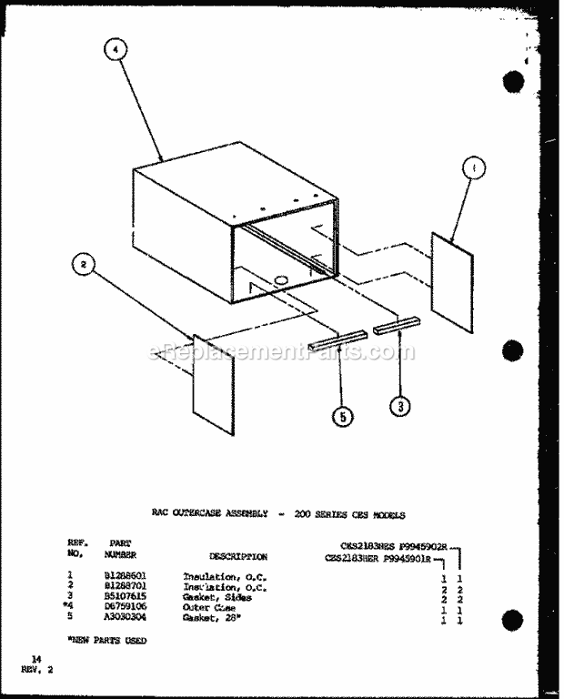 Amana CES2183HES (P9945902R) Room Air Conditioner Page 7 Diagram