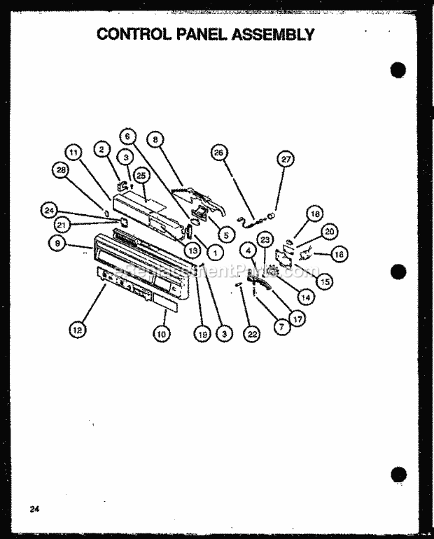 Amana DDW950B (P1139737N B) Mfg Number P1173810w, Dishwasher- Undercounter Page B Diagram