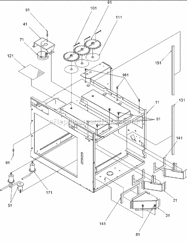 Amana MC52200 (P1199501M) Mfg Number P1199502m, Commercial Microwaves Page F Diagram