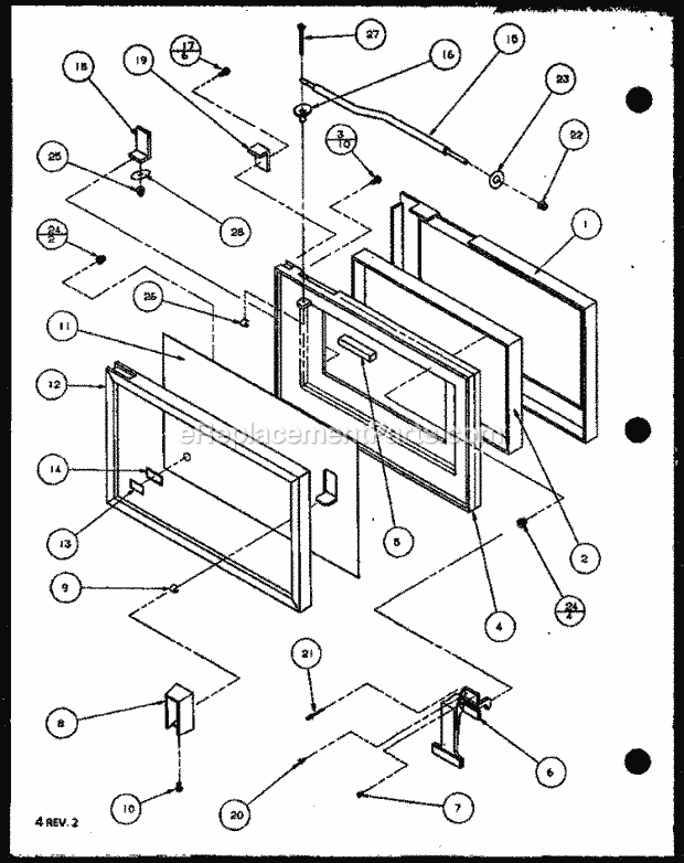 Amana RC14SE (P1104101M) Mfg Number P1104106m, Commercial Microwaves Page C Diagram