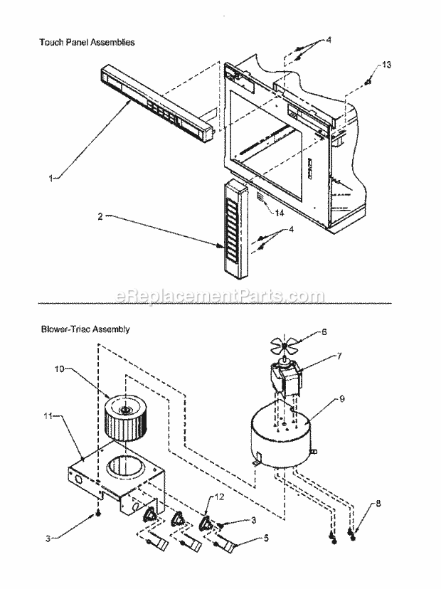 Amana RC22MP (P1107902M) Mfg Number P1107902m, Commercial Microwaves Page M Diagram