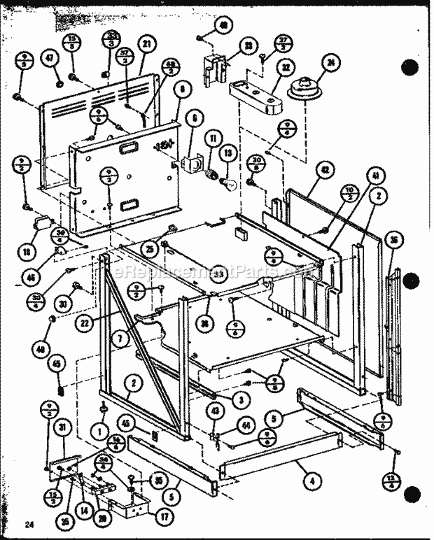 Amana RCR-1010 (P8572801S) Mfg Number P8572803s, Walloven- Std Mwave Ele Page 10 Diagram