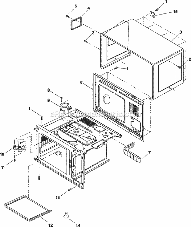 Amana RCS10A (P1330203M) Mfg Number P1330203m, Commercial Microwaves Page B Diagram