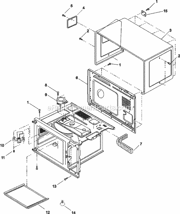 Amana RCS10DA (P1330201M) Mfg Number P1330201m, Commercial Microwaves Page B Diagram