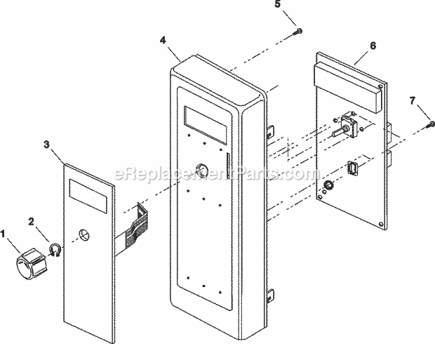 Amana RCS10PBDA (P1330204M) Mfg Number P1330204m, Commercial Microwaves Timer and Escutcheon Diagram