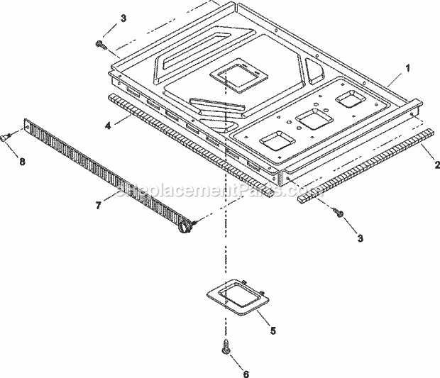 Amana RCS10PBDA (P1330204M) Mfg Number P1330204m, Commercial Microwaves Base and Filter Diagram