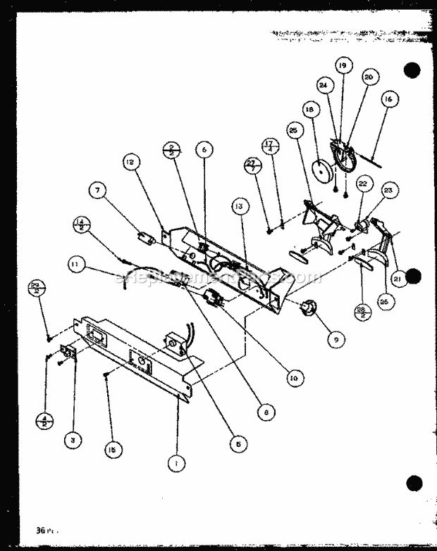 Amana SZD22M2L (P1155004W L) Ref - Sxs/I&w Page I Diagram