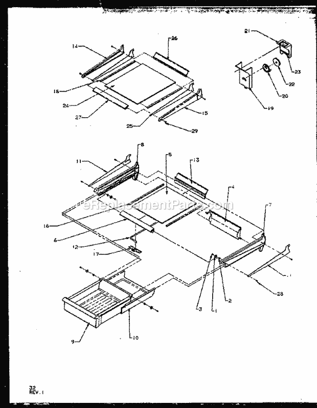 Amana TX22RE (P1157704W E) Mfg Number P1157704w E, Ref - Top Mount Page 14 Diagram