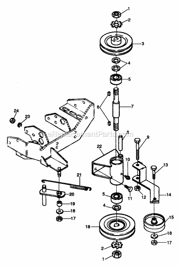 Ariens 934006 (000101) GT 18hp Lawn Tractor Jackshaft (Pto) Diagram