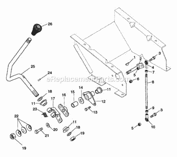 Ariens 934019 (000101) GT 16hp Lawn Tractor Speed Selector Diagram