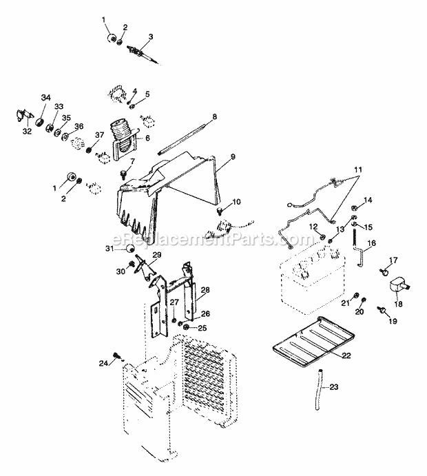 Ariens 934019 (000101) GT 16hp Lawn Tractor Dash Diagram